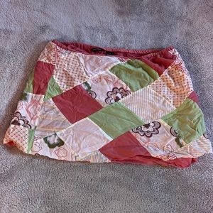 American Eagle Outfitters layered patchwork skirt